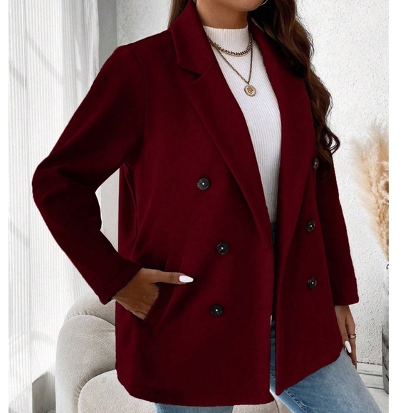 Classic Ladies Button Front Coat